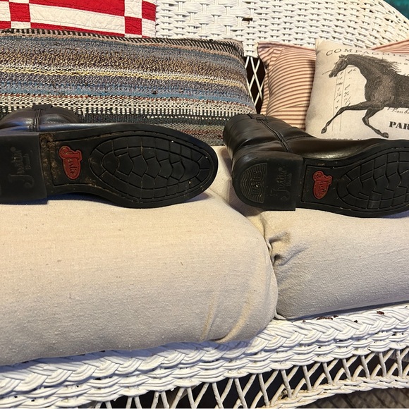 Women’s Justin Boots Black Cowboy Western Boots - Picture 3 of 5